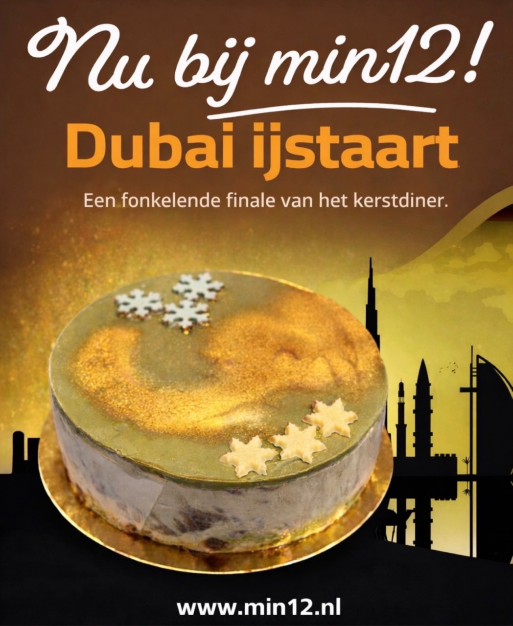 Een fonkelende finale van het Kerstdiner